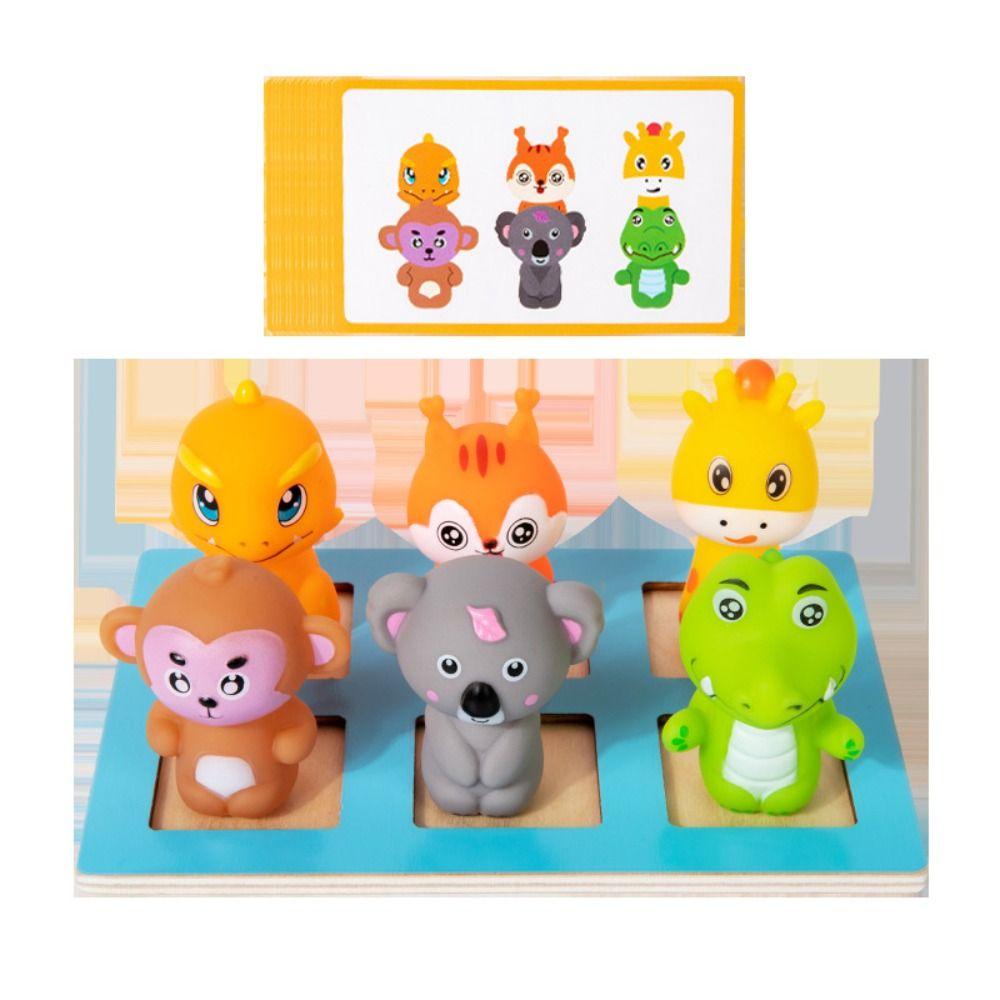 Matching Board Logical Training Game Montessori Animal Matching Game Classroom Activity