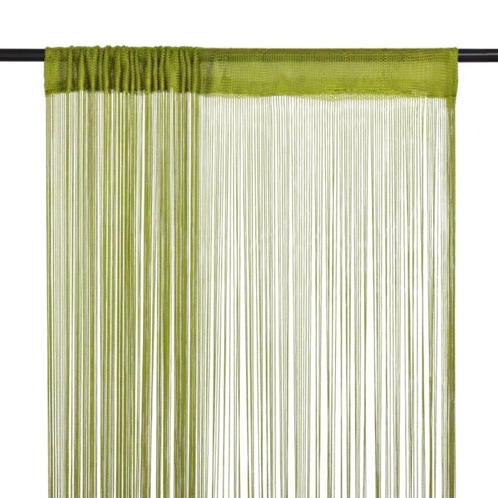 VidaXL String Curtain 2 Pcs 100 X 250 Cm Green