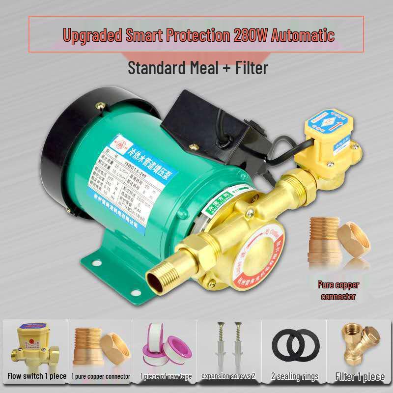 Автоматический бустерный насос из нержавеющей стали для горячей и холодной водопроводной воды: 90/100/120/150 Вт Нагреватель для трубопровода для всего дома.