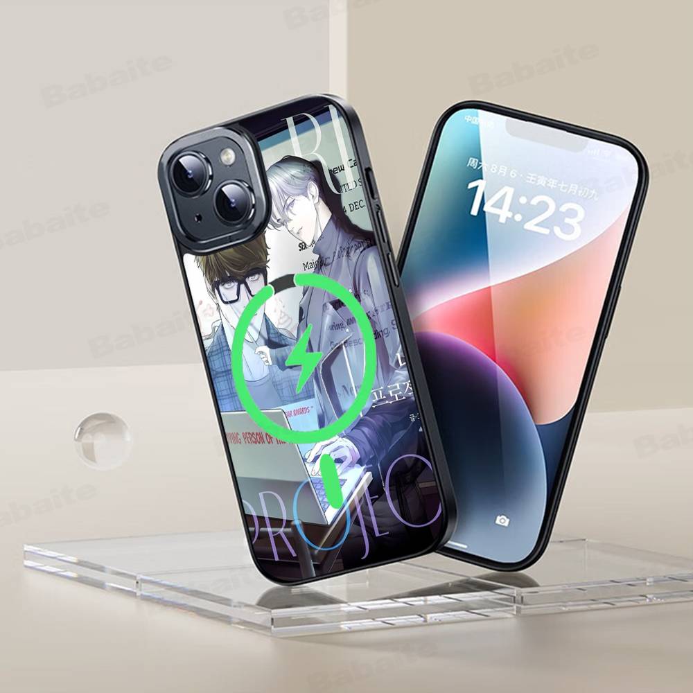 Чехол для телефона с магнитами и беспроводной зарядкой Nerd Project bl Anime для iPhone 17 16 15 14 Plus 13 12 11 Pro Max