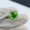 Green Apple Peridot Ring Size 11.65 Ct Natural Pear Cut   Loose Gemstone