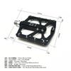 Aluminum Alloy Mountain Bike Pedals With Triple Sealed Bearings Anti-Slip MTB Road Cycling Accessories