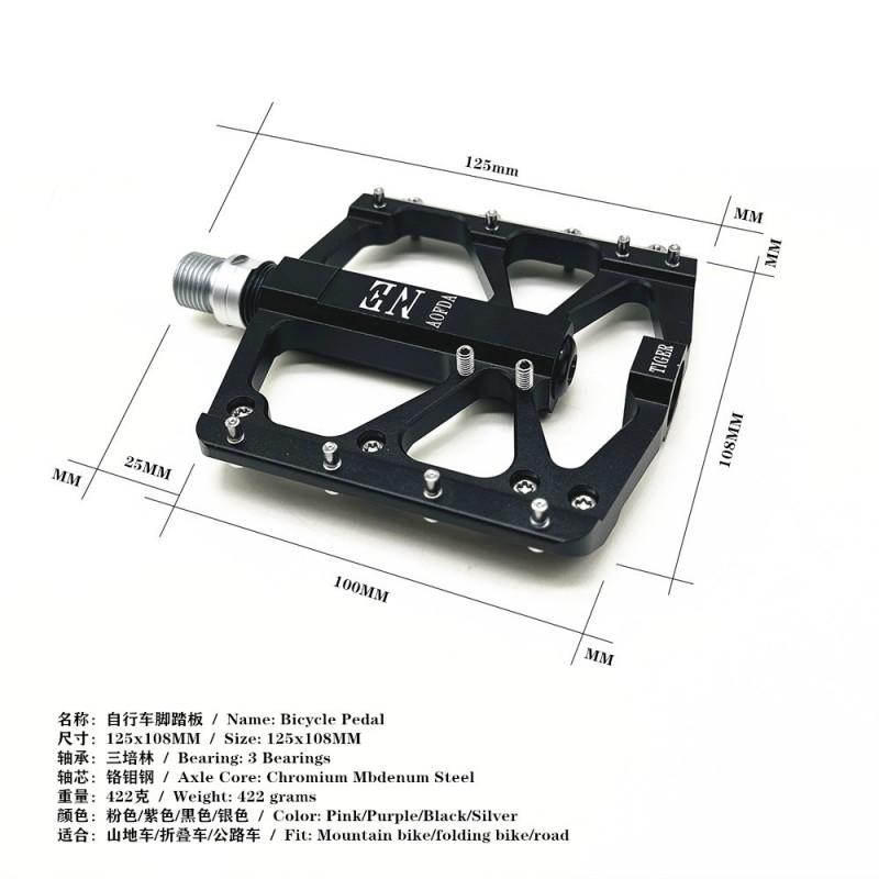 Aluminum Alloy Mountain Bike Pedals With Triple Sealed Bearings Anti-Slip MTB Road Cycling Accessories