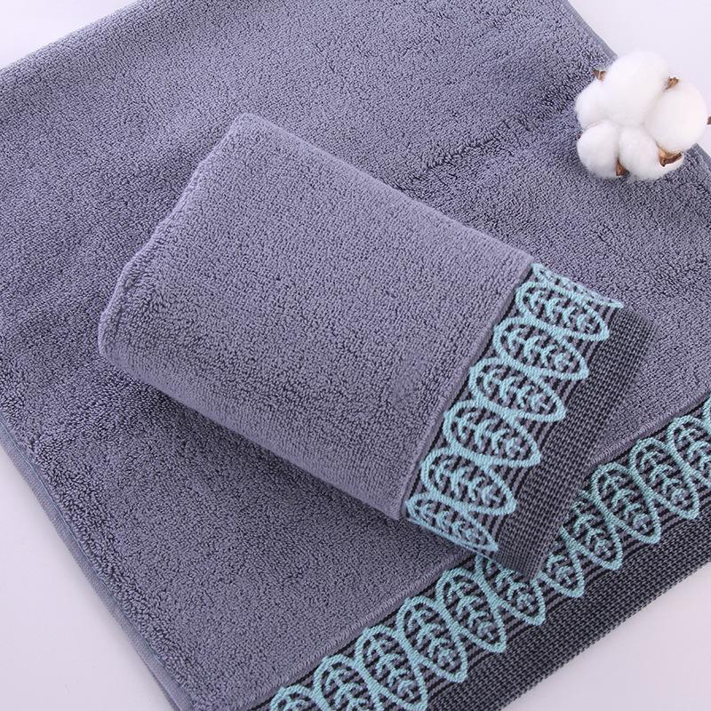 Утолщенное мягкое впитывающее хлопково-полиэстеровое полотенце для лица - подарок для домашнего использования