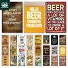 Beer Tin Sign Plaque Metal Vintage Pub Funny Metal Sign Plate Wall Decor for Bar Pub Club Man Cave Decorative Iron Painting