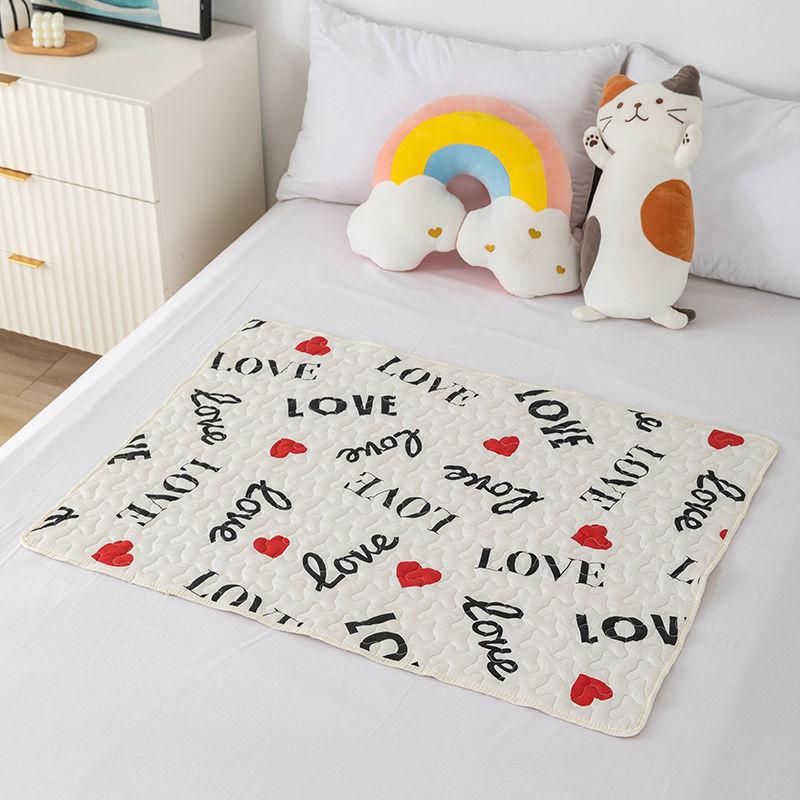 Чистый хлопок противоскользящие коврики для тети Moon Pad можно стирать сетчатый коврик физиология пример праздник анти-боковая протечка Dianz Baby подгузник 50*70 см/70*100 см