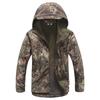 Men's Softshell Waterproof Camouflage Jacket Windproof Fleece Tactical Jacket Warm Army Military Uniform Coat Outdoor Hooded Camo Hunting Clothes
