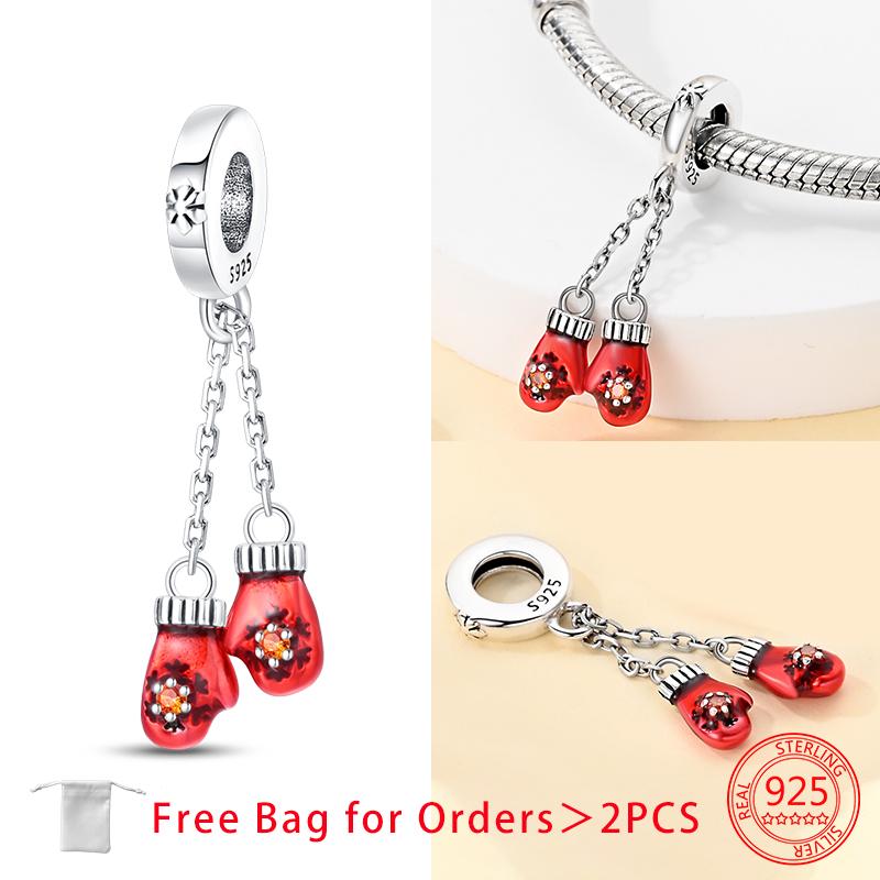 Charm Bead Charms Christmas Collection Christmas Hat Socks Bell Snowman copper Bead Charms Pendant Women Authentic Bracelets Do It Yourself Christmas