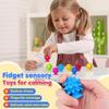 Игрушки для сенсорных игрушек, текстурированные игрушки на присосках для детей с аутизмом, успокаивающие игрушки для снятия беспокойства в классе, подарки, рождественские чулки, наполнители для детей