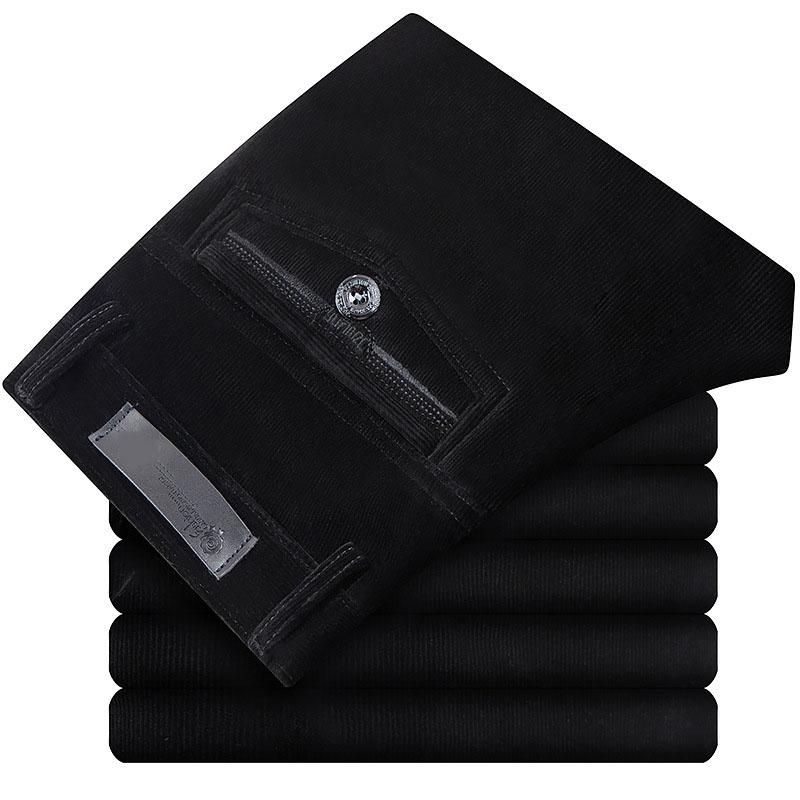 2024 весенне-осенние деловые мужские брюки, вельветовые костюмы для папы, брюки, тонкие винтажные прямые брюки, прямые повседневные брюки