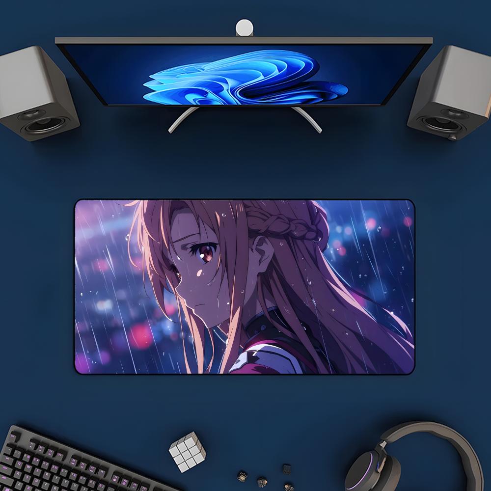 anime Swword Art Oonline Asuna Mouse Pad Mousepad Large Gaming Mouse Pad LockEdge Thickened Computer Keyboard Table Desk Mat