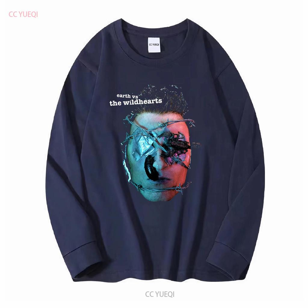 The Wildhearts Earth Vs wildhearts T Shirt NEW OFFICIAL vintage Washed Stylish graphic Slightly homme Comfortable Soft