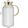 Стеклянный кувшин Shangqi 2 л с золотой крышкой (2-Pack)