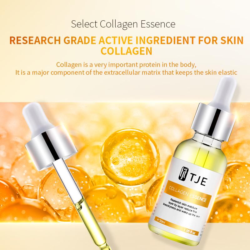 TJE Сыворотка с коллагеновыми пептидами 30 мл Увлажнение, против морщин, отбеливание, укрепление и блеск кожи