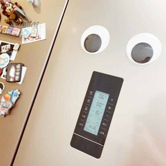 1 пара 5 см/7 см/10 см/12 см/15 см магниты на холодильник самоклеящиеся DIY синтетическая смола черно-белые гугли-глаза наклейки на холодильник аксессуары для скрапбукинга