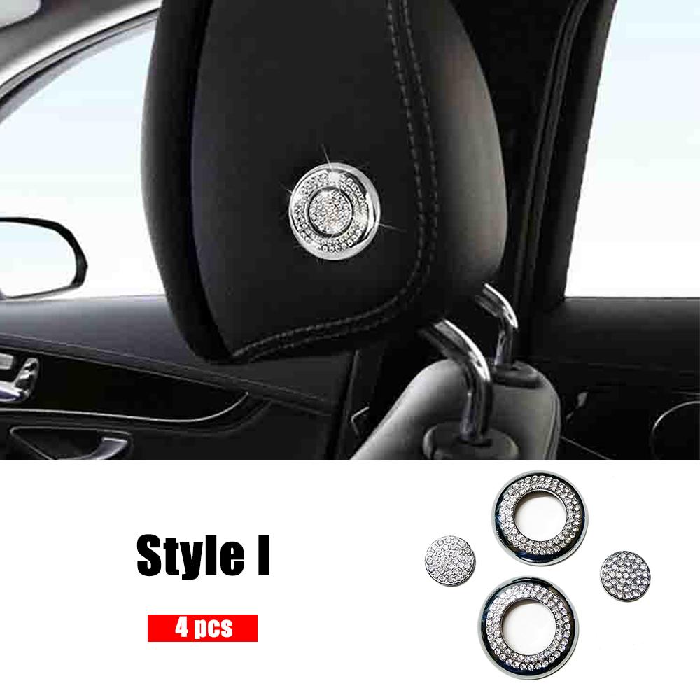 Для Mercedes Benz GLC 253 2015-украшение центральной консоли, ремонт, украшение в виде кольца с кристаллами и бриллиантами, внутренние молдинги