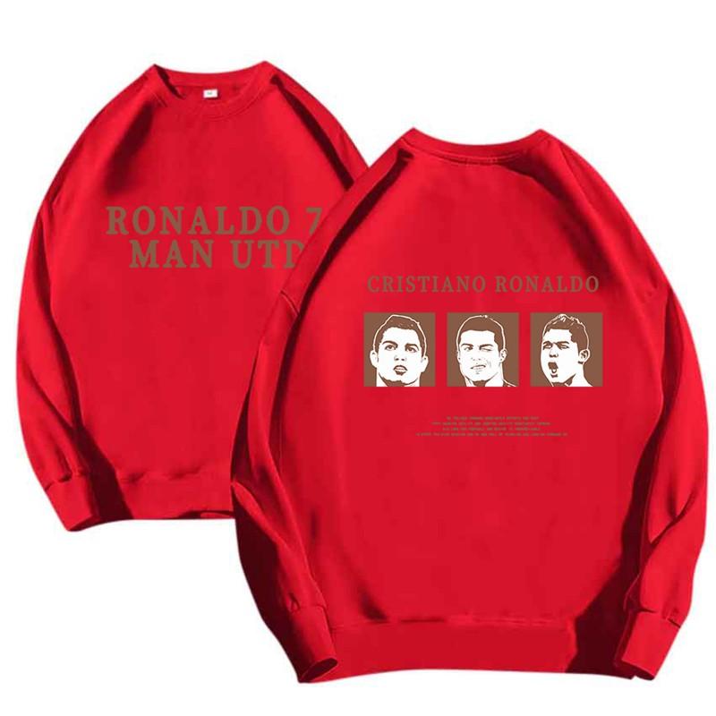 Unisex Oversized Hooded Sweatshirt With Football Star Print Warm Fleece-Lined Cotton Blend Winter