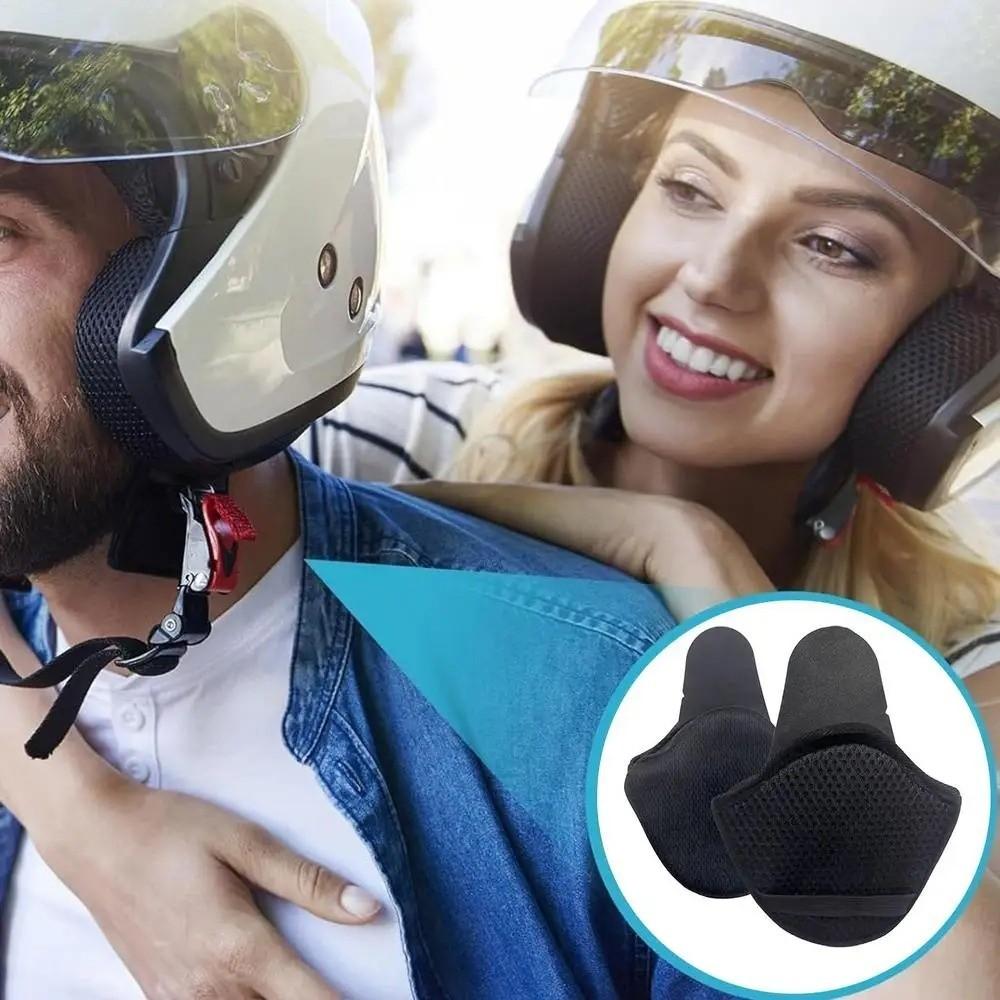 Windproof Motorcycle Helmet Earmuffs Noise Reduction Motorcycle Helmet Ear Pads Motorcycle Riding