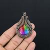 Rainbow Solar Quartz 999 Copper Wire Wrapped Pendant, Handmade Gemstone Pendant Jewelry, Gifts For Wife Brand New Pendant