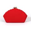 Модная знаменитость красная жемчужная пряжка ракушка ужин новая простая темпераментная женская сумка-клатч на цепочке