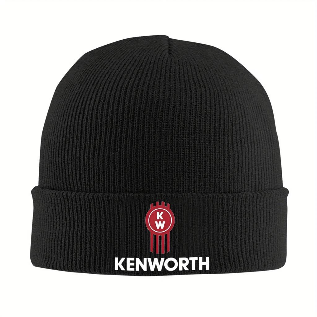 Кепка с логотипом Kenworths Модная осенне-зимняя шапка-бини Свободная кепка Унисекс Акриловая вязаная шапка