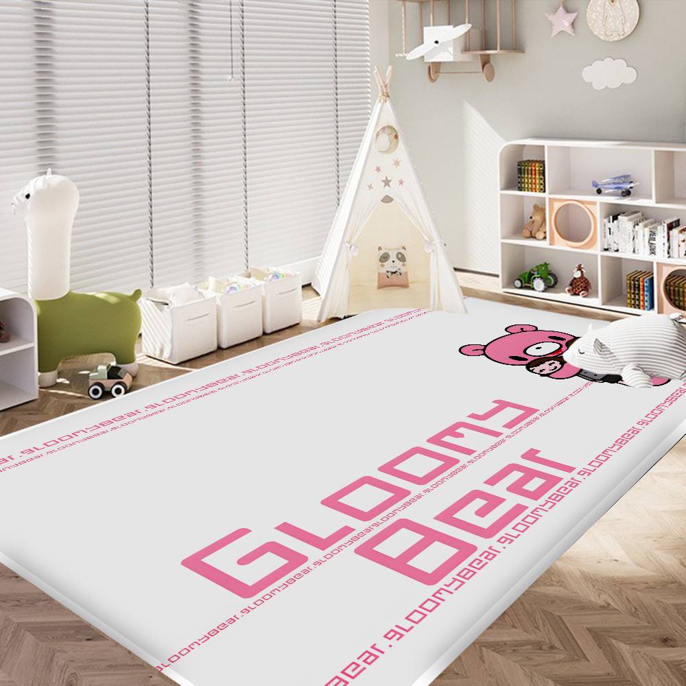 Popular Character G-Gloomy B-Bear Floor Mat Rectangle Anti-slip Home Soft Badmat Front Door Indoor Outdoor Mat Hotel Decor Mat