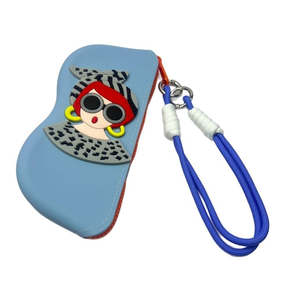 Waterproof Silicone Glasses Bag Dustproof Small Items Bag Simple Silicone Eyeglasses Case Female