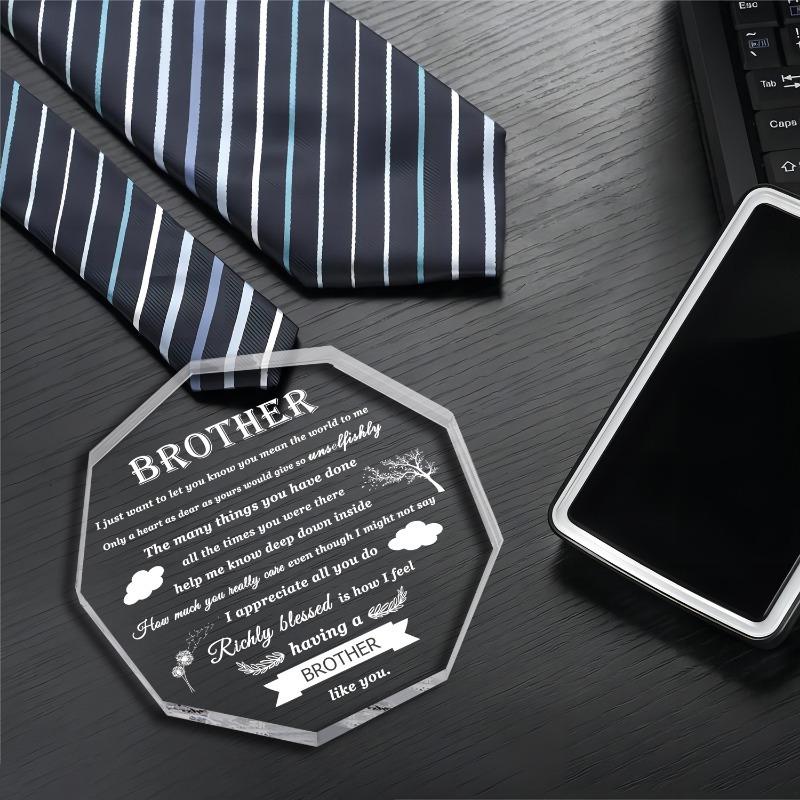 Gift for Brother,brother's Gift Birthday Gift from Sister To Brother Acrylic Birthday Father's day,Valentine's Day and Christmas