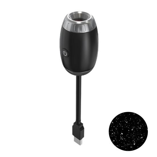 USB Car Projector Lamp 360 Starry Sky Projection Degrees Adjustable Lamp 3 Brightness Home Bedroom Automotive