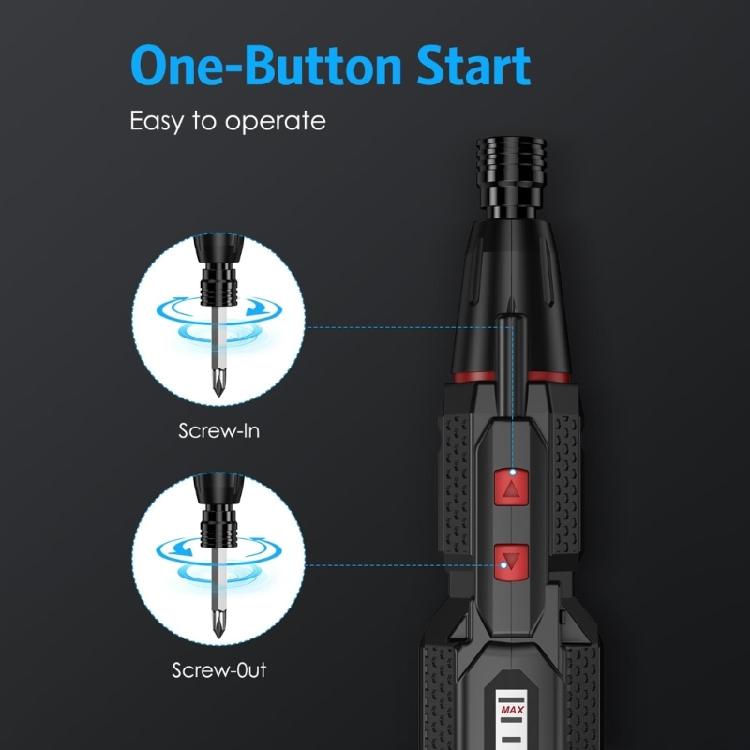 USB-аккумуляторная электрическая отвертка, батарея 4,2 В, 10 Нм, ручное управление, двойная подсветка, для ремонта велосипеда, мебели