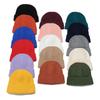 Cold Hat Men's Winter Warm Solid Color Short Melon Fur Hat Men's Dome Wool Knitted Hat Retro Beanless Winter Hat