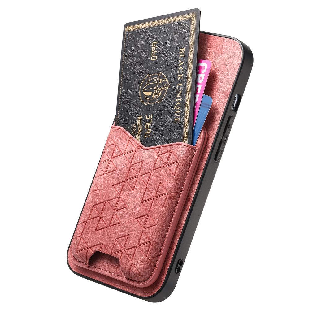 For Samsung Galaxy S25 Case Imprinted Pattern Card Holder Kickstand Leather Back Cover