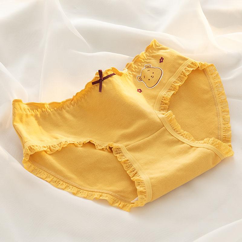 Japanese Little Bear Bee Pure Cotton Children's Women's Underwear - 3 Sets
