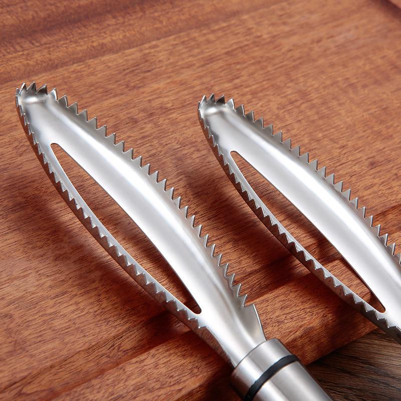 Рыбья чешуя Терки для соскабливания Быстрое удаление рыбы Овощечистка Скребок Пинцет для рыбьих костей