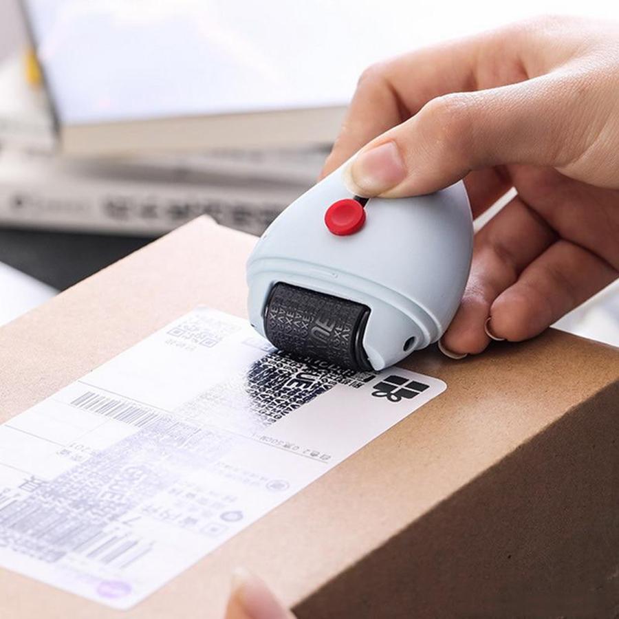 Роллер-штамп для защиты от кражи личных данных Защитите конфиденциальность своих ID с помощью конфиденциальных данных