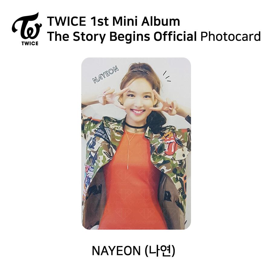 Twice 1-й мини-альбом The Story Begins Официальная фотокарточка RED WHITE Версия KPOP