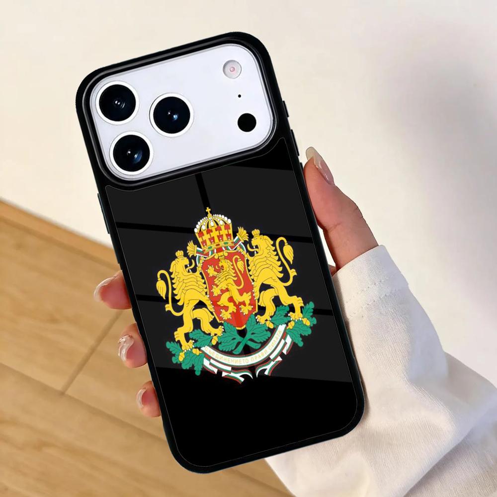 Bulgaria Flag Passport Map Mobile Phone Case for IPhone 17 AIR 16pro Max 15 14 13 12 11 Bumper Cover