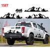 3 шт. Черная наклейка на борт автомобиля 4x4 Внедорожная графическая виниловая декаль Водонепроницаемая