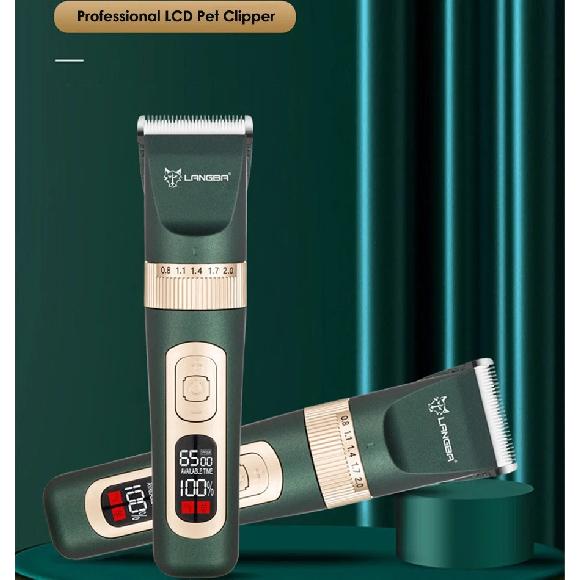 LANGBA C95 Dog HairClipper Professional LCD Screen Pet Clippers Electric Grooming Trimmer Rechargeable Haircut Machine Animal
