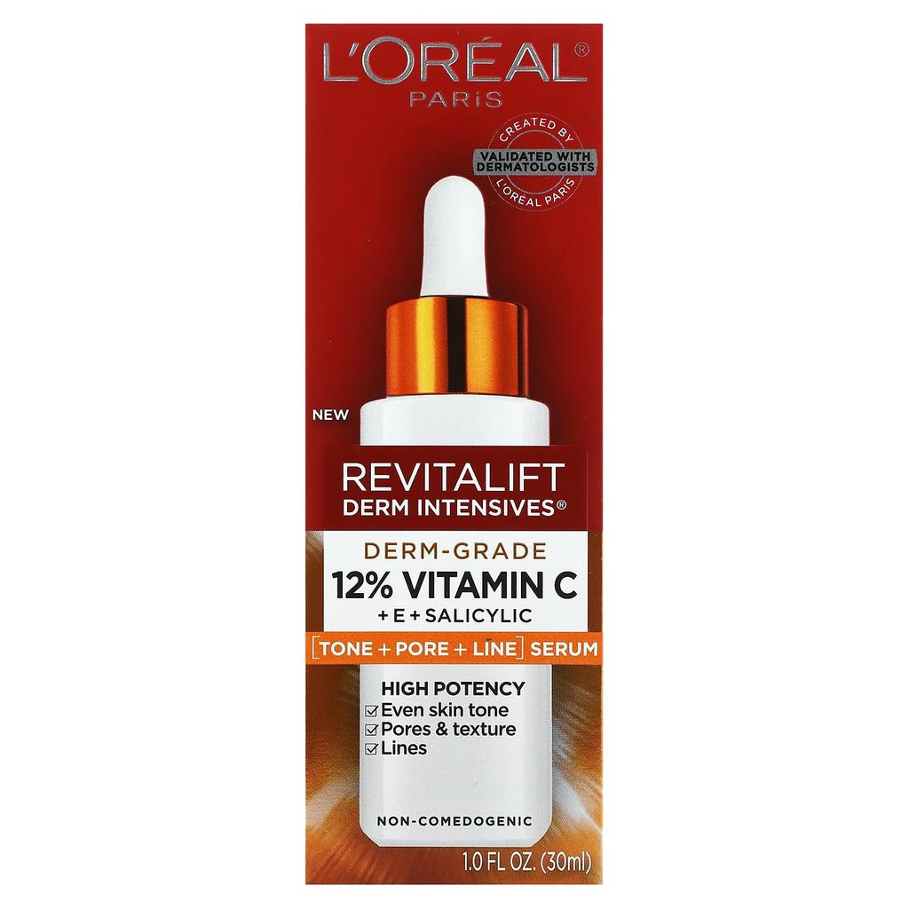 L'Oréal, Revitalift Derm Intensive, Skin Grade, 12% витаминов C + E + салициловая кислота, 1 жидкая унция (30 мл)