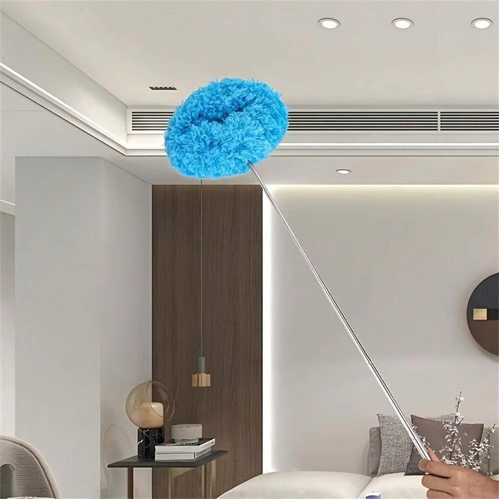 Long Handled Extendable Feather Duster Reusable Cleaner Brush Household Ceiling Fan Duster  Kitchen