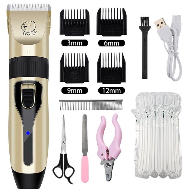 Электрические машинки для стрижки собак, профессиональный триммер для шерсти домашних животных, парикмахерская машинка для стрижки собак, машинка для удаления волос с кошачьими волосами, комплект