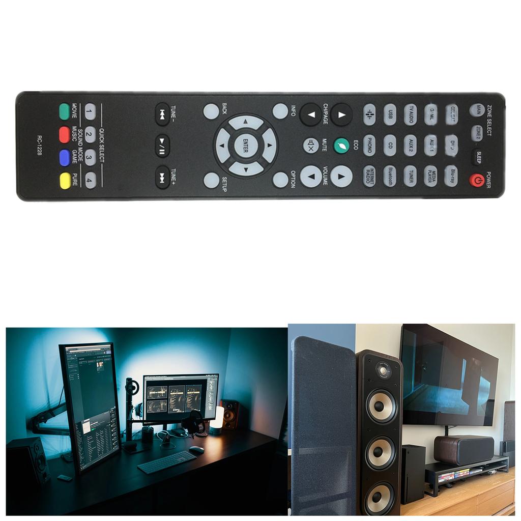 Сменный пульт ДУ RC-1228 для интегрированного сетевого AV-ресивера Denon AVR-X3600H AVR-X2600H AVR-S950H AVR-X3500H