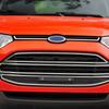 For Ford EcoSport 2013 - 2017 Front Grille Trim 2Pcs Front Logo Side Protection Sticker Decorative Strip Interior Accessories