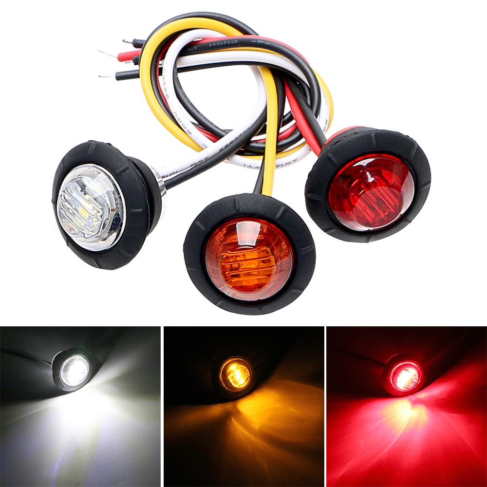 LED Side Marker Lights 2Pcs/set Car Tail Lights Signal Lamp Car-styling Universal