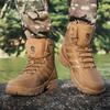 Men’s Tactical Boots Lightweight Combat Boots Durable Suede Leather Military Work Boots Desert Boots