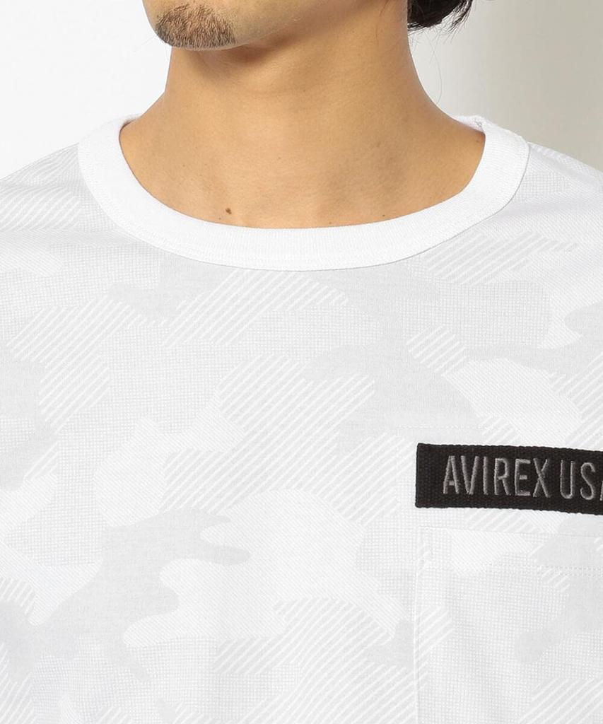 AVIREX XL Лонгслив цвета хаки с круглым вырезом Мужская футболка (6113448) (087)