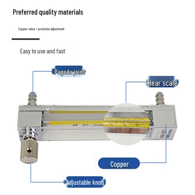 Keruicai Lab LZB-3WB Glass Rotor Flowmeter for Microflow