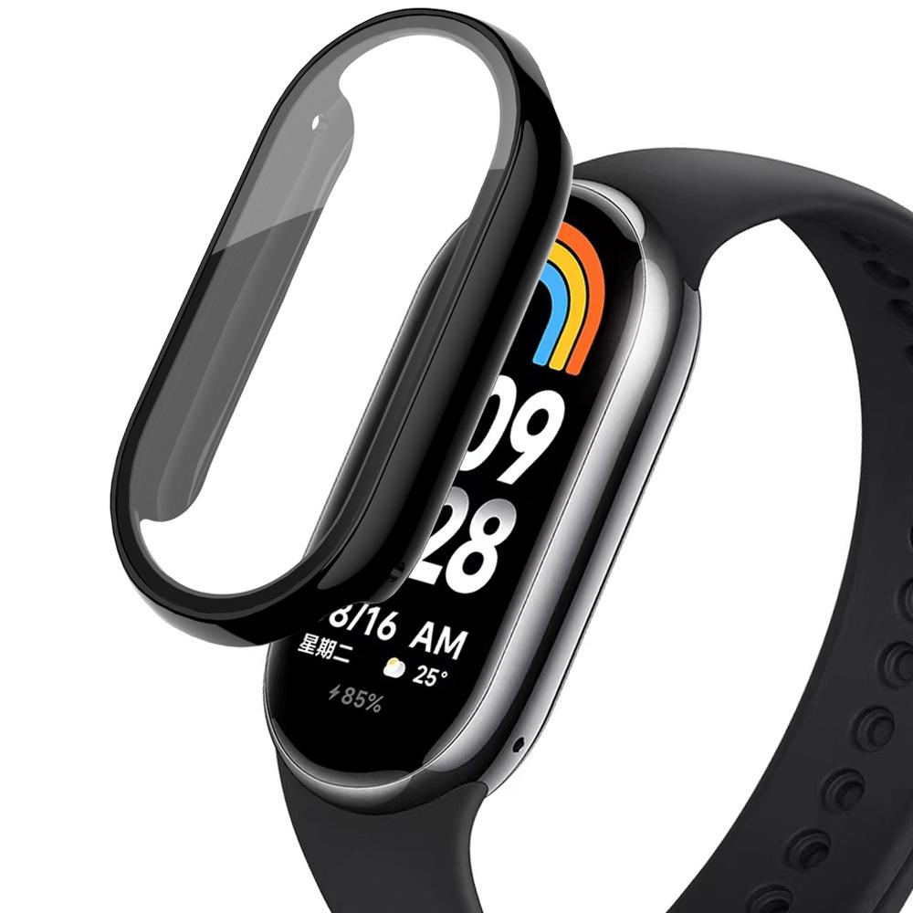 Чехол+стекло Для Xiaomi Mi Band 8 7 6 Аксессуары Чехол+Пленка Защитный чехол Full Coverage Miband 7 6 5 4 3 защитное стекло для экрана