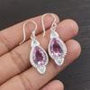 Morganite Earrings, Handmade Gemstone 925 Solid Sterling Silver Earrings Antique Jewelry, For Engagement Gift